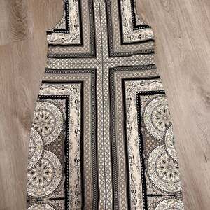 Charter Club Sleeveless Geometric Tribal Print Knit Shift Dress